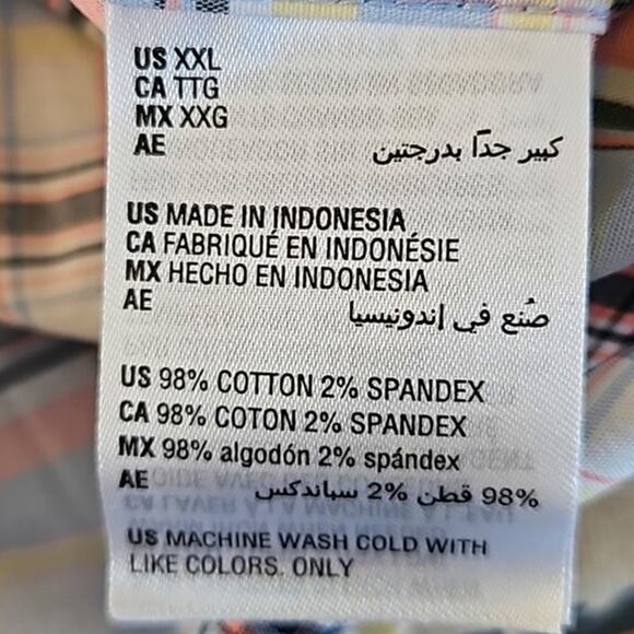 Club Room Men's Classic Fit Button-Down Shirt XXL Multi-Color Plaid NWT - Picture 6 of 6